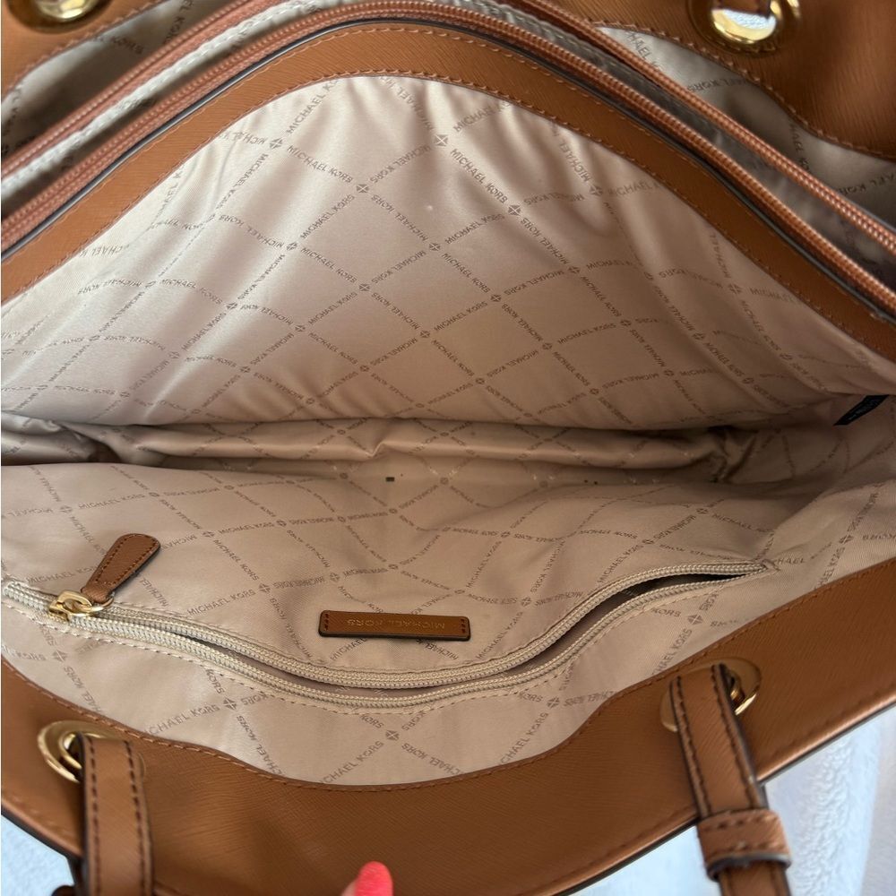 Michael Kors Signature Brown and Tan Tote - Picture 13 of 15